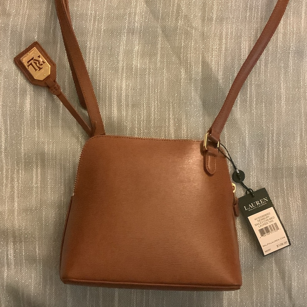 Lauren Ralph Lauren Tan Crossbody Bag - Picture 2 of 9